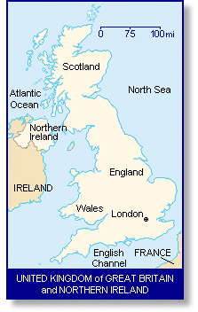 map of the United Kingdom