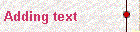  Adding text 