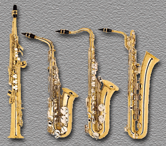a family of saxophones