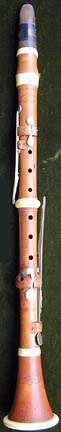 A really old clarinet made from boxwood