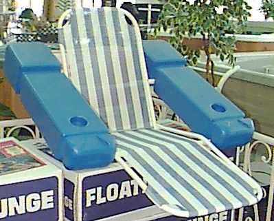 styrofoam floating chair