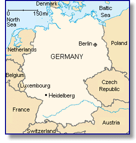 map of Germany