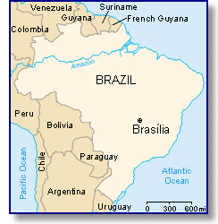 map of Brazil