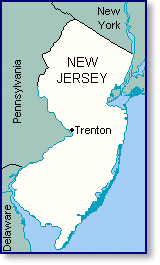 map of New Jersey