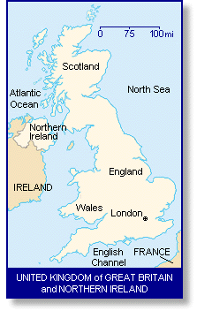 map of England