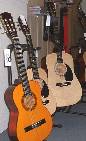 acoustic guitars